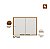 Armário 80Cm 2 Portas RAVENA Cor freijo/off acetinado poliman - Imagem 1