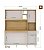 Kit Cozinha Barbara 06 Portas 1.60Cm Damasco /Ripado/cinza – Poquema - Imagem 2