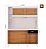 Kit Duda 05 Portas 140cm damasco/off/ripado – Poquema - Imagem 2
