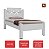 Cama de Solteiro Paris 100% Mdf 258201 Branco – Gabrielli Móveis - Imagem 3