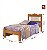 Cama Solteira Munique 103X93X197 Cor NATURE OFF / FLEX GABRIELLI MÓVEIS - Imagem 2