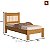Cama Solteiro Cambel Bela 100% MDF 117x95x199cm - Imagem 2
