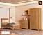 Conjunto Cama Solteiro Bela+Comoda Bela +Roupeiro Bela Cor Nature 100% MDF Pés em madeira - Imagem 1