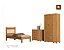 Conjunto Cama Solteiro Bela+Comoda Bela +Roupeiro Bela Cor Nature 100% MDF Pés em madeira - Imagem 2