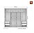 Guarda-Roupa Casal Master New cor branco com 8 Portas e 4 Gavetas santos andira - Imagem 2