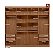 Guarda-Roupa Casal Master New Jatobá/Areia com 8 Portas e 4 Gavetas santos andira - Imagem 2