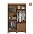 Guarda-Roupa Solteiro Santos Andirá Londrina com 4 Portas, 2 Gavetas Cor jatoba – 130cm de largura - Imagem 2