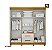 Roupeiro Paris 6 Portas Largura: 164 Cor Cinamomo/off White Chf Moveis - Imagem 2