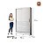 Roupeiro Santos Andira Fit 02 Portas Correr Cor Branco - Imagem 2