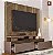 Estante Home Teather Apolo Largura 1.83 TV 75′ Cor Sepia / Fosco Madetec - Imagem 2