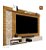Painel Roma Para Tv Até 60 Polegadas Com 2 Porta Cor Nature/off 100% MDF - Imagem 2