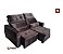 Sofa Retrátil e Reclinável 1.80 bi-partido Cor Marrom Robust - Imagem 1