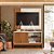 COMBO RACK PAINEL MOBLER 1.2 WOOD CINAMOMO MEL/OFF WHITE - Imagem 1