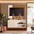 COMBO RACK PAINEL MOBLER 1.2 WOOD PEROLA METALIZADO/CINAMOMO MEL - Imagem 1