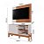 COMBO RACK PAINEL MOBLER 1.2 WOOD PEROLA METALIZADO/CINAMOMO MEL - Imagem 2