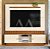 HOME MOBLER FLORIANOPOLIS OFF WHITE/AMENDOA - Imagem 1