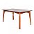 MESA AGN ALICE RETANGULAR 156X90 C/VIDRO MADEIRA/OFF WHITE - Imagem 1