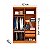 ROUPEIRO 4P. ABRIR 2G TCIL AMSTERDAM C/ PES CINAMOMO / OFF WHITE - Imagem 2