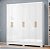 ROUPEIRO 6P. ABRIR 2G MX GLIESE BRANCO NEVE - Imagem 1
