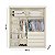 ROUPEIRO 2P CORRER 4G EUROPA LUGANO C/ ESPELHO OFF WHITE - Imagem 2