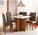 CJ MESA 4C INDEKES SANTIAGO 90X90 TAMPO VALDIVIA C/VDO CAD. AGATA FREIJO/OFF/CACAUO conjunto de mesa Santiago com 4 Cadeiras Agata da Indekes é ideal para quem busca elegância, funcionalidade e conforto em ambientes compactos como cozinhas ou salas de jan - Imagem 1