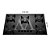 FOGAO  5B ATLAS COOKTOP  UTOP MESA VIDRO ESMALTADO VP GAS PRETO - Imagem 2