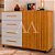 COMODA 4G 2P. ABRIR JA LADY NATURE RIPADO / OFF WHITE - Imagem 1