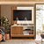 COMBO RACK PAINEL MOBLER 1.2 WOOD CINAMOMO MEL/OFF WHITE - Imagem 1