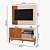 COMBO RACK PAINEL MOBLER 1.2 WOOD CINAMOMO MEL/OFF WHITE - Imagem 2