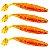 Isca Soft Artificial Bomber Swim 11cm 4 un - Camalesma - Imagem 4