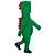 Macacão Dinossauro  Infantil/Bebê Verde - Imagem 1