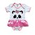 Body Com Saia  Panda Rosa - Imagem 1