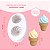 Molde de Silicone Casquinha Creme - Imagem 1