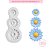Molde de Silicone Trio Margaridas G - Imagem 2