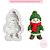 Molde de Silicone Boneco de Neve Tricô - Imagem 2