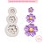 Molde de Silicone Trio Flores Delicadas - Imagem 2