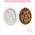 Molde De Silicone Sagrada Familia Medalhão Entre Flores - Imagem 2