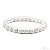 Pulseira Pedra Natural - Howlita Branca - Imagem 2
