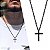 Colar Cruz Basic - Preto - Imagem 1