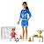Barbie Profissões - Treinadora De Futebol  Negra  GLM53 - Mattel - Imagem 1