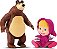 Boneca Masha e Urso Em Vinil - 8117 - Divertoys - Imagem 1