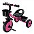 Triciclo Infantil Com Cestinha + Buzina - Rosa -  7628 - Zippy Toys - Imagem 1