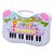 Piano Musical Infantil - Animais - Rosa - 6408 - Braskit - Imagem 2