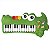 Piano Musical Infantil - Jacaré - 6302 - Braskit - Imagem 1