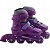 Patins Infantil Inline - ABEC-5 Roxo - Ajustável 31 a 34 - 3681 - Bel Fix - Imagem 1