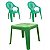 Conjunto Mesa com 2 Cadeiras - Verde -  Reobote - Imagem 1