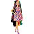 Boneca Barbie Totally Hair - Vestido Listrado - Morena - HCM90 - Mattel - Imagem 2
