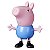 Boneco Peppa Pig - Geoge Pig Articulado 13cm - F6159 - Hasbro - Imagem 2