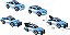 Carrinho Transformavel Megaformers - Super Guardian 5 em 1 Azul  - BR1758 - Multikids - Imagem 3