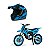 Moto Pro Rider Cross com Mini Capacete Sortida - Pro Tork - 602 - Usual Brinquedos - Imagem 1